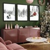 Set of 3 Farmhouse Winter Wall Art Framed Snow Forest Wall Decor Reindeer Holiday Home Decor 12x16 Black - 4 of 4