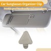 Unique Bargains Universal Car Sunglasses Clip with Magnetic PU Leather 3.15"x2.36" 1 Pc - 3 of 4