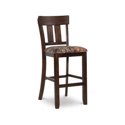 The Mossy Oak Native Living Bar Counter Height Barstool Dark Brown - Linon