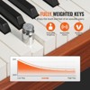 VEVOR Weighted Digital Piano, 88 Key Fully Weighted Keys, Electric Piano Dual Keyboard & Speakers Four Legged Piano Stand with Headphone,Brown - 3 of 4