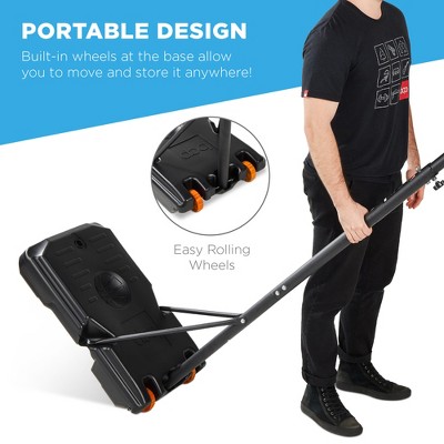 Adjustable Portable Kids Basketball Hoop with Orange and Black Backboard