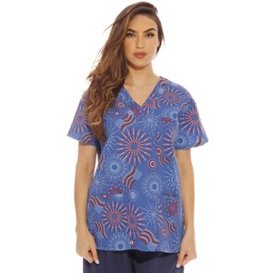 Just Love Women's Scrub Tops / Holiday Scrubs / Nursing Scrubs for Christmas - 1 of 3