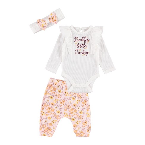 Baby girl thanksgiving pajamas sale