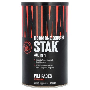 Animal Stak, Hormone Booster, All-In-1 Pill Packs, 21 Packs - 1 of 3