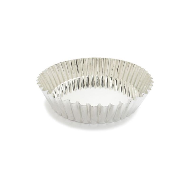 Gobel Round Fluted Tart Deep Quiche Pan with Loose Removable Bottom, 9.75" x 2" Deep, 2 of 3