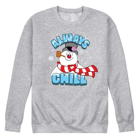 Men's - Frosty the Snowman - Always Chill Graphic Fleece Sweatshirt - image 1 of 4