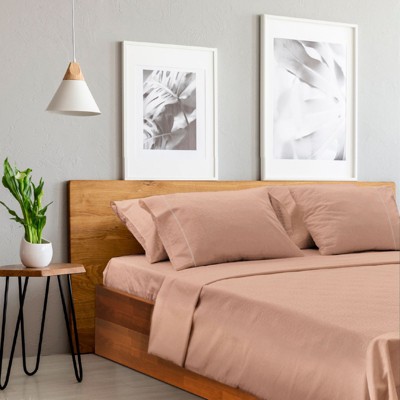 Blush Pink Twin XL Bamboo Microfiber Deep Pocket Sheet Set