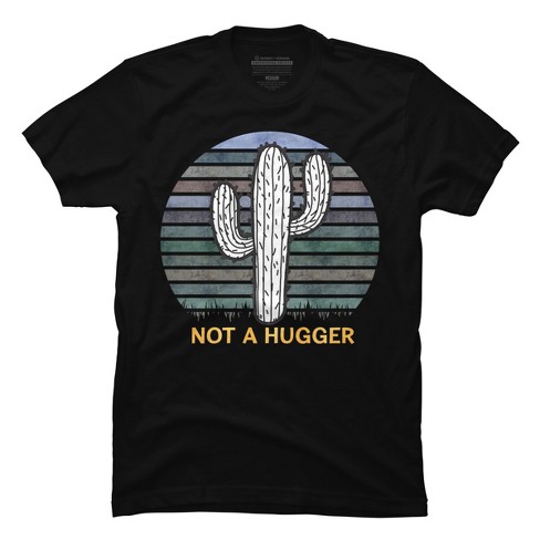 Men's Design By Humans Not A Hugger Vintage Tshirt Funny Shirt Cactus  Sarcastic Tee By Stellaandgrace T-shirt : Target