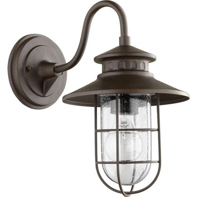 Quorum Lighting Moriarty 1-Light Oiled Bronze Outdoor Wall Sconce