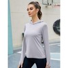 Women's Long Sleeve Sun Protection Hoodie Top - 3 of 4