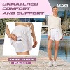 Ultra Performance Gym Shorts Women Pack of 2, Nylon Compression Workout Shorts Women with Liner - 2 of 4