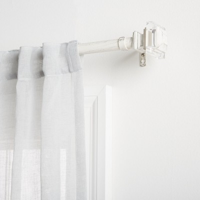 EXCLUSIVE HOME Prism 1" Curtain Rod and Coordinating Finial Set