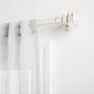 EXCLUSIVE HOME Prism 1" Curtain Rod and Coordinating Finial Set - 1 of 3