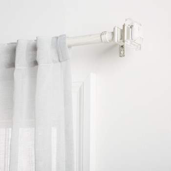 Exclusive Home Prism 1" Curtain Rod and Coordinating Finial Set