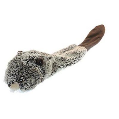 Multipet Bouncy Burrow Beaver No Stuffing Dog Toy - A Bouncy Playmate