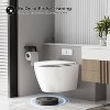 Wall-Mounted Toilet, Space-Saving Ceramic Design, Modern Style, Soft-Close PP Lid, Compact Bathroom Fixture, Easy Installation - 3 of 4