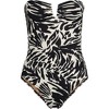 Lands' End Women's Slender Suit Tummy Control U-Wire Bandeau One Piece Swimsuit - 3 of 4
