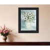 HomeRoots White Blooms Black Framed Print Wall Art - 2 of 4