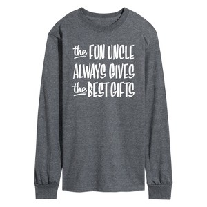Men's - Instant Message - Best Christmas Gifts Fun Uncle Long Sleeve Graphic T-Shirt - 1 of 4