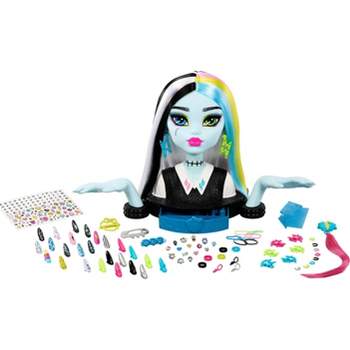 Monster High Frankie Stein Styling Head with 65+ Nail, Hair and Face Accessories