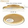Claxy Gold Round LED Flush Mount Ceiling Light - 2 of 4