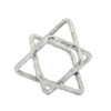 Textured Metal Geometric Sculpture for Home & Office - Glam Modern Accent Decor for Living Room & Bedroom - 3 of 4