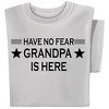 Collections Etc Grandpa Is Here Short Sleeve Graphic T-Shirt Large Women Ice Grey - 2 of 4