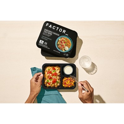 Factor Shredded Chicken Taco Bowl - 12.3oz