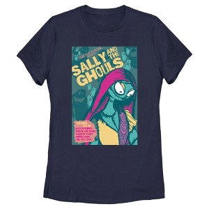 Women's The Nightmare Before Christmas Sally and the Ghouls Festival Poster T-Shirt - 1 of 4