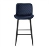 RISOKEYS Set of 2 Pub Height Chairs with Velvet Upholstery - Casual Dining Furniture with Metal Legs, 29" Seat Height, Suitable for Bar - 3 of 4