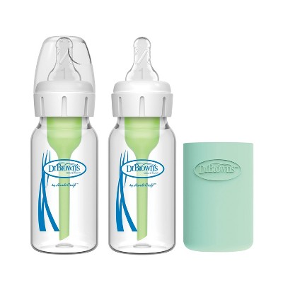 Dr. Brown's Anti-colic Options+ Glass Baby Bottle - 4oz/2pk : Target