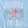 Spongebob Jellyfish Fields Adult T-Shirt Light Blue 2X Large - 2 of 4
