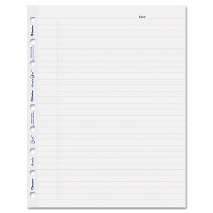 Blueline MiracleBind Ruled Paper Refill Sheets for all MiracleBind Notebooks and Planners, 9.25 x 7.25, White/Blue Sheets, Undated - 1 of 4