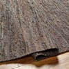 Hauteloom Aneko Beige Handwoven Leather Rag Carpet - 3 of 4