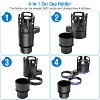 iMountek"4-in-1 Car Cup Holder Expander with 360° Rotating Drink Bottle Organizer & Adjustable Base"Black - image 4 of 4