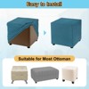 Unique Bargains Polyester Rectangular Stretchy Elastic Stool Cover - 4 of 4