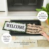 Evergreen Boxwood Framed Plaid Sassafras Switch Mat 10 x 22 Inch Interchangeable Door and Floormat for Homes Gardens and Yards - 3 of 4