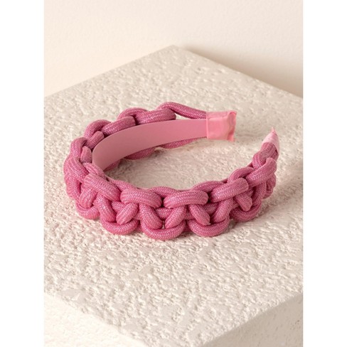 Shiraleah Braided Heabdand-Pink - image 1 of 3