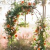 Itopfox Metal Pergola Arbor, Outdoor Flower Garden Arch Trellis for Climbing Plants, Steel Garden Arbor for Wedding Decoration - 4 of 4