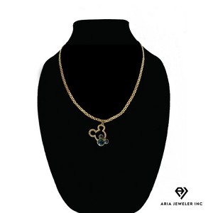 Aria Jeweler Inc Chain with Mosaic Micky Mouse Pendant - 1 of 1