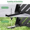 Lirago Outdoor Privacy Screen Privacy Fence Fence Panels Metal Garden Fencing -72x47 Black - 3 of 4