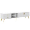 77 Inch TV Stand, Modern Entertainment Center, Media Console with Drawer and Cabinets - 2 of 4