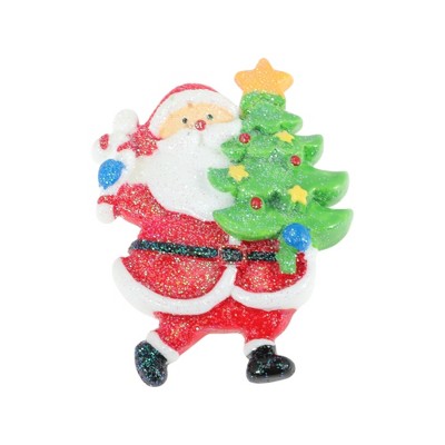 Unique Bargains Magnetic Sticker Dark Brown White 1 Pc