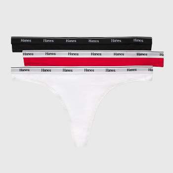 Hanes Women's 4pk Originals Boxer Briefs - White/red/black : Target