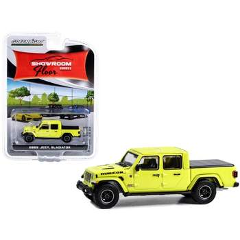 2023 Jeep Gladiator Pickup Truck High Velocity Yellow "Showroom Floor" Series 3 1/64 Diecast Model Car by Greenlight