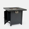 GDFStudio Adela 50,000 BTU Square 28" Propane Iron Fire Pit Table - 3 of 4