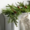 5'L Sullivans Lush Green Mixed Pine Garland, Green Christmas Garland - 3 of 3