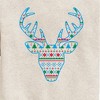 Boys' - Instant Message - Pixel Sweater Deer Christmas Graphic Long Sleeve Fleece Sweatshirt - 2 of 4