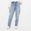 Women's High-Rise Curvy Straight Jeans - Wild Fable™ - 2 of 3