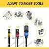 DOMETOUR 3-Piece 1/4 3/8 1/2" Socket WrenchImpact Socket Adapter Set Tools Extension Drill Adapter Bit Stocking Stuffers Christmas Cool Gadgets - 4 of 4